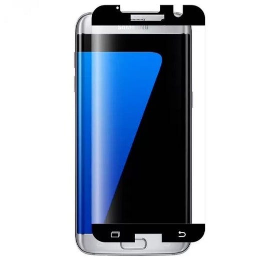 Folie Sticla Securizata pentru Samsung Galaxy S7, Full Face V2, Transparenta HD, lipici pe margine, 9H, Negru-1