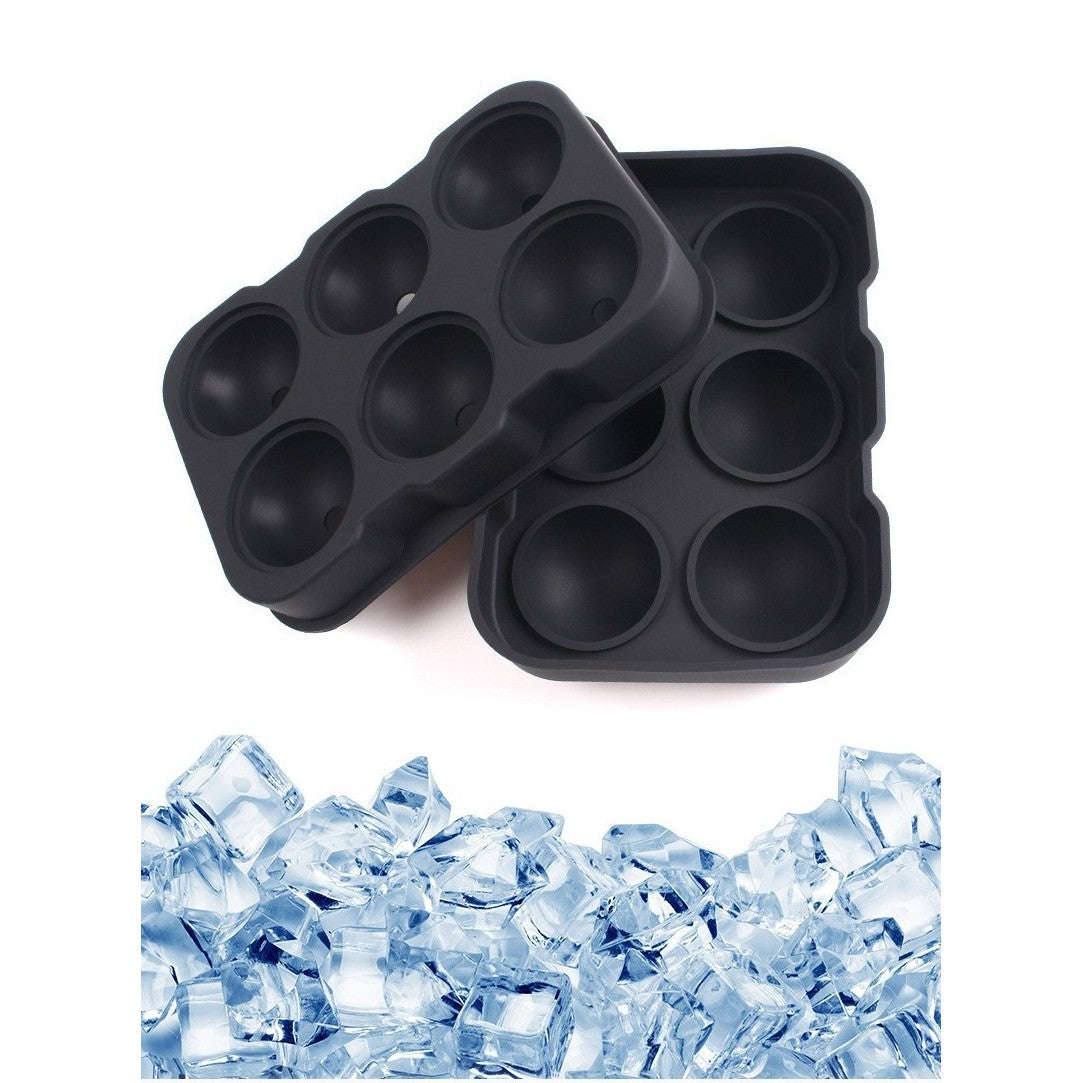 Forma pentru Gheata, Flippy, 6 Forme Sferice, din Silicon, 17 x 12 x 6 cm, Negru-2