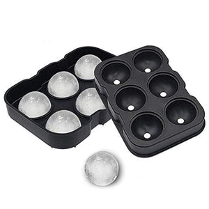 Forma pentru Gheata, Flippy, 6 Forme Sferice, din Silicon, 17 x 12 x 6 cm, Negru-0