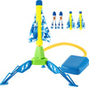 Jucarie pentru Copii, Flippy, Lansator de Rachete cu Piciorul, un Singur Lansator, 4 Rachete Fara Lumini, 40.5 cm Inaltime, Multicolor-0