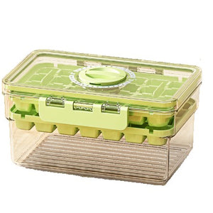 Forma de Gheata, Flippy, Doua Straturi, Inchidere Etans, din PP+PET, 19 x 12 x 9.5 cm, Verde-0