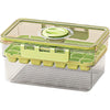 Forma de Gheata, Flippy, un Strat, Inchidere Etans, din PP+PET, 19 x 12 x 9.5 cm, Verde-0