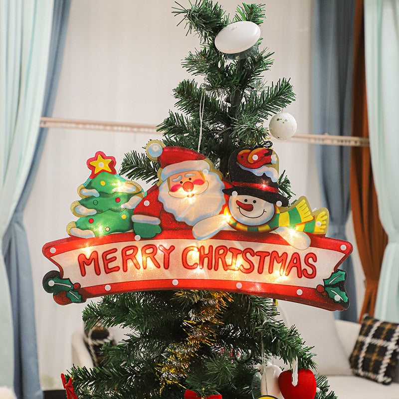 Decoratiune de Craciun pentru fereastra Flippy, Merry Christmas, cu LED-uri, 24 cm, alb cald-4