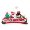 Decoratiune de Craciun pentru fereastra Flippy, Merry Christmas, cu LED-uri, 24 cm, alb cald-0