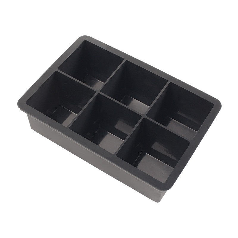 Forma pentru Gheata, Flippy, 6 Forme Patrate cu Capac, din Silicon, 17 x 12 x 6 cm, Negru-6