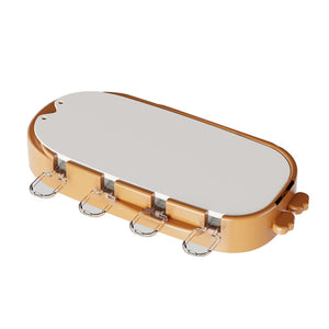Forma pentru inghetata Flippy, 4 compartimente, forme cu animalute, materialsilicon si ABS, 21 x 12.8 x 3cm, portocaliu-0