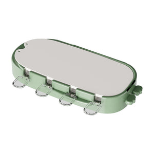 Forma pentru inghetata Flippy, 4 compartimente, forme cu animalute, materialsilicon si ABS, 21 x 12.8 x 3cm, verde-0