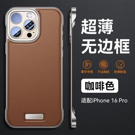 Husa Iphone 15 Pro Design Modern, Subtire, Flippy, Maro-0