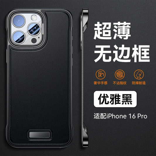 Husa Iphone 16 Pro Design Modern, Subtire, Flippy, Negru-0