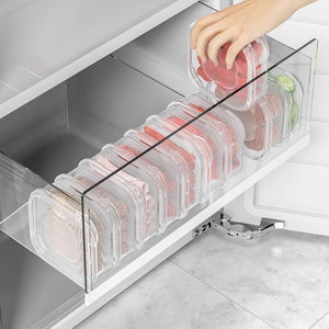 Cutie de pastrare a alimentelor, Flippy, Sigilata Dreptunghiulara, din Plastic, 350ml, Transparent-0