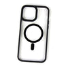 Husa MagSafe pentru Apple iPhone 12/ 12 Pro, Full Cover, Frosted Acrylic Color Big Hole, Magnetica, Incarcare Wireless, Flippy, Negru-0