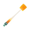 Perie 5in1 de Curatat Pahare, Cani, Sticle, Flippy, cu Maner Lung, Accesorii pentru Spalarea Paielor si Capacelor, Usor de Agatat, 36x7x7cm, Portocaliu-Alb-0
