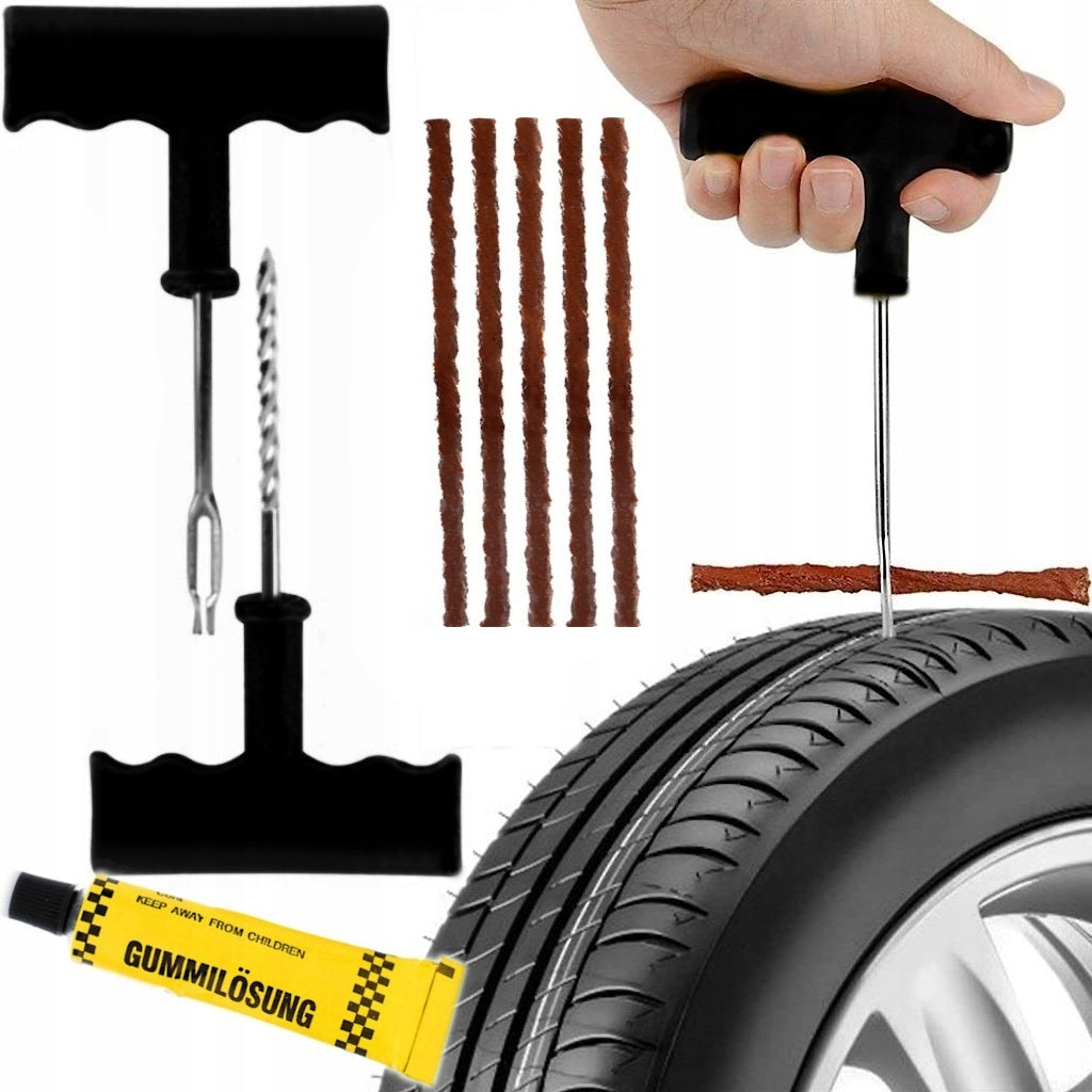 Kit de reparare pana anvelope, 8 piese-0