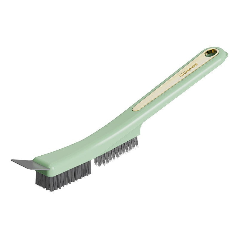 Perie de Sarma pentru Bucatarie, Flippy, din Doua Bucati, Maner Lung cu Gaura de Prindere, Peri din Otel, Anti-Reziduu, Anti-Murdarie, 24.5x2.7x6.7cm, Verde-0