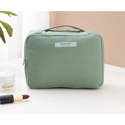 Geanta de Calatorie, Flippy, pentru Cosmetice si Articole de Toaleta, Material Impermeabil, 2 in 1, Portfard Interior Detasabil, 23 x 16 x 8 cm, Verde-4