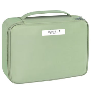 Geanta de Calatorie, Flippy, pentru Cosmetice si Articole de Toaleta, Material Impermeabil, 2 in 1, Portfard Interior Detasabil, 23 x 16 x 8 cm, Verde-0
