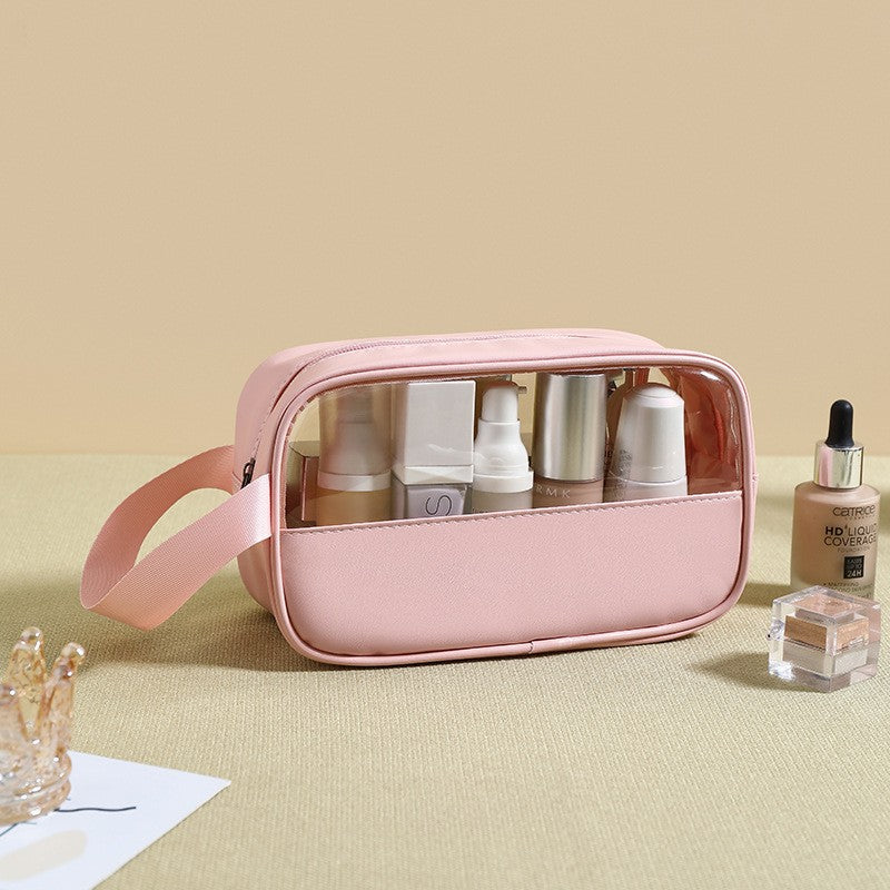 Geanta cosmetice Flippy, pentru voiaj sau organizare, 22 x 12 x 8 cm, roz-1