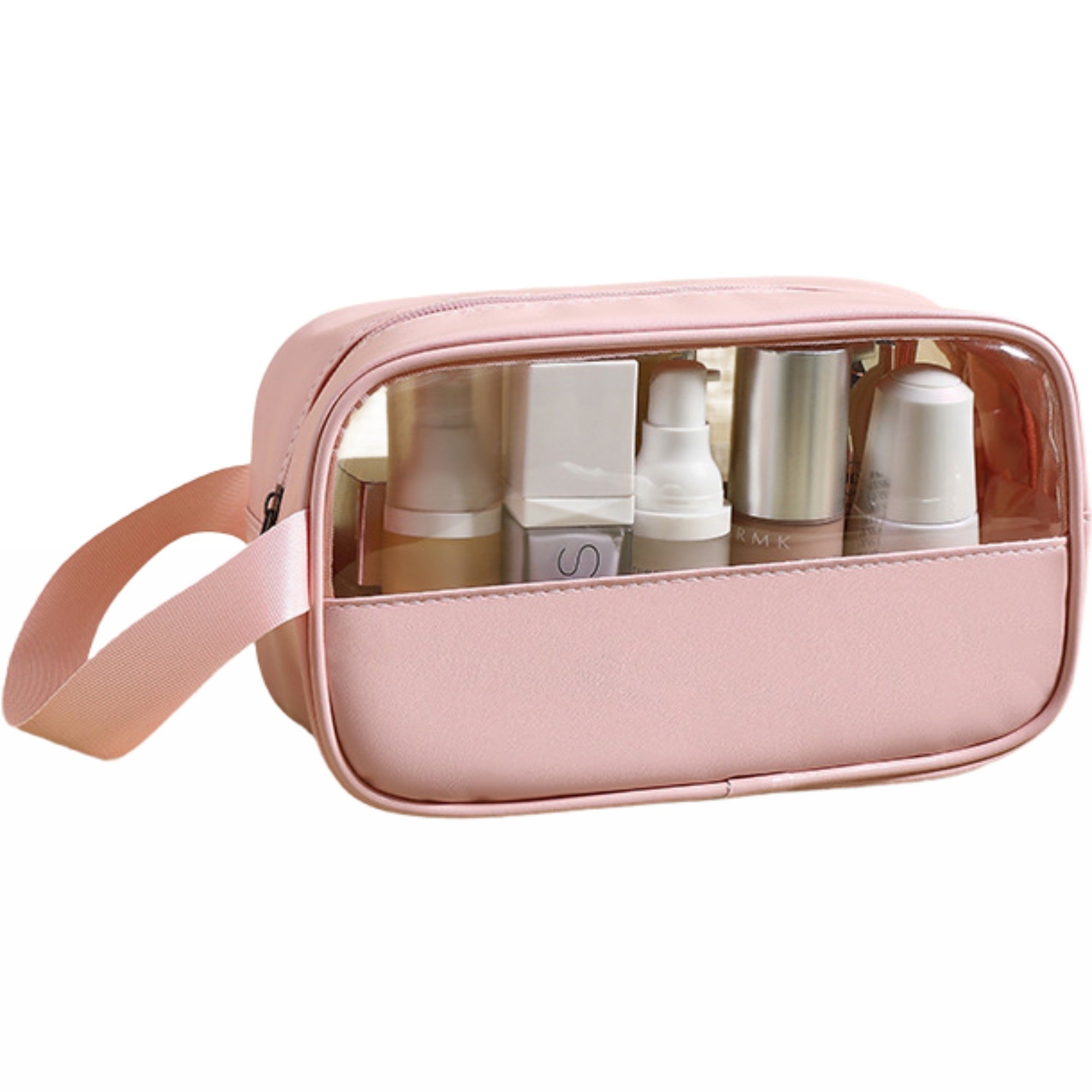 Geanta cosmetice Flippy, pentru voiaj sau organizare, 22 x 12 x 8 cm, roz-0