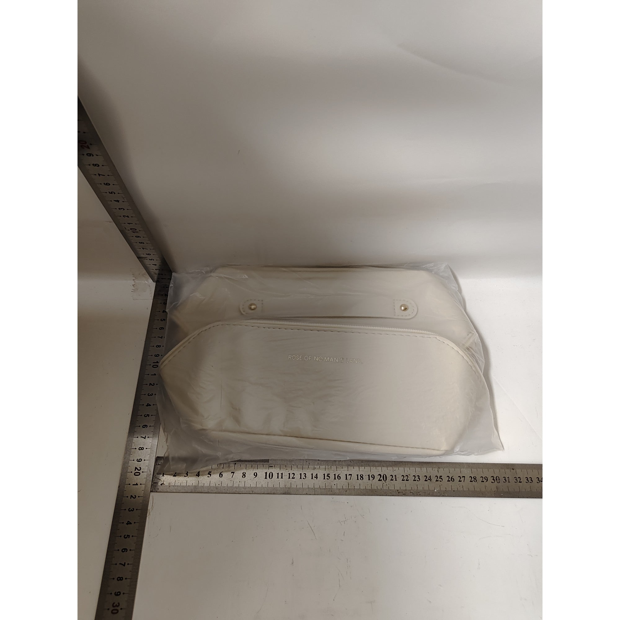 Geanta de Calatorie Flippy, Pentru Cosmetice, Portabila, Impermeabila, din Piele Ecologica, Compartimente Multiple, cu Fermoar, 23 x 11.5 x 10.5 cm, Crem-15