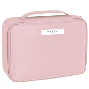 Geanta de Calatorie, Flippy, pentru Cosmetice si Articole de Toaleta, Material Impermeabil, 2 in 1, Portfard Interior Detasabil, 23 x 16 x 8 cm, Roz-0