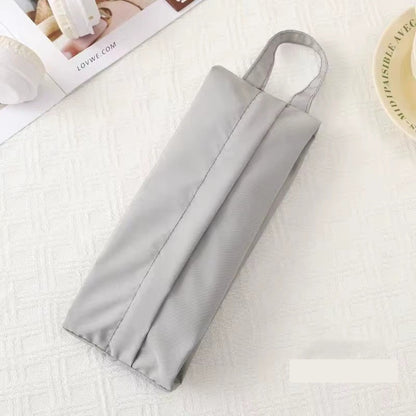 Geanta de Depozitare, Flippy, Pentru Haine Mici, Lenjerie, Sosete, Cosmetice, Impermeabila, cu Maner, 10x20x3 cm, Gri-1