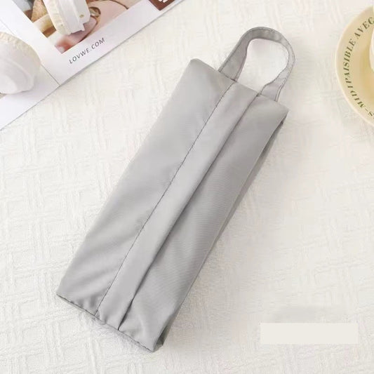 Geanta de Depozitare, Flippy, Pentru Haine Mici, Lenjerie, Sosete, Cosmetice, Impermeabila, cu Maner, 10x20x3 cm, Gri-1