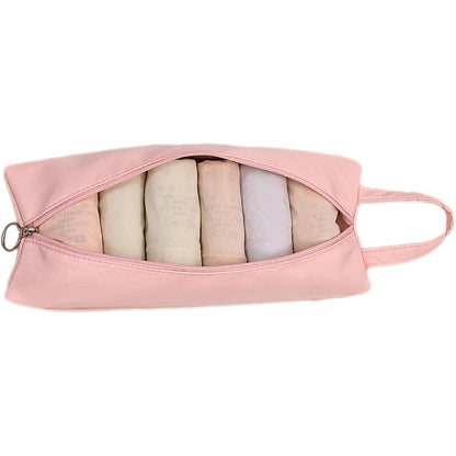Geanta de Depozitare, Flippy, Pentru Haine Mici, Lenjerie, Sosete, Cosmetice, Impermeabila, cu Maner, 10x20x3 cm, Roz-5