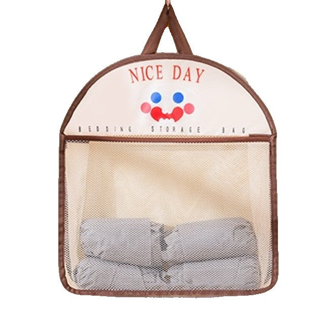 Geanta de Depozitare, Flippy, Tip Saculet, de Agatat, Multifunctionala, din Plasa, 40 x 10 x 44 cm, Maro-0