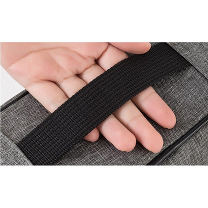 Geanta Flippy pentru Depozitare Acte si Documente, Facturi, Carduri, cu Cod de Securitate, 2 Compartimente, Impermeabila, 37 x 10.5 x 27 cm, Gri-7