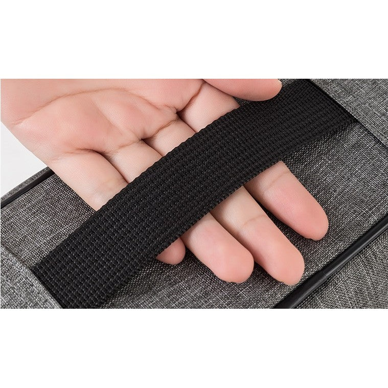 Geanta Flippy pentru Depozitare Acte si Documente, Facturi, Carduri, cu Cod de Securitate, 2 Compartimente, Impermeabila, 37 x 10.5 x 27 cm, Gri-7