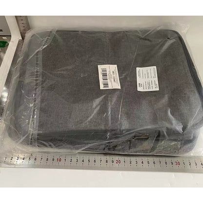 Geanta Flippy pentru Depozitare Acte si Documente, Facturi, Carduri, cu Cod de Securitate, 5 Compartimente, Impermeabila, 37 x 20 x 27 cm, Gri-1