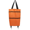 Geanta Pliabila, Flippy, 2 in 1, Carucior cu Roti, pentru Cumparaturi, 19 l, Portocaliu, Plastic, 39 x 46 x 12 cm-0