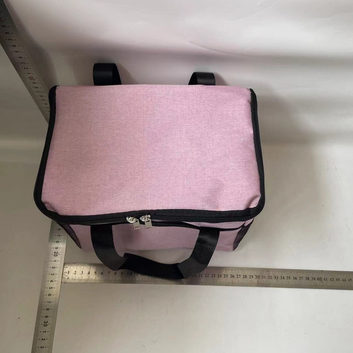 Geanta Termica Flippy pentru Pranz, Compartimente Telefon si Tacamuri, Multifunctionala, Impermeabila, 24x18x21 cm, Roz-1