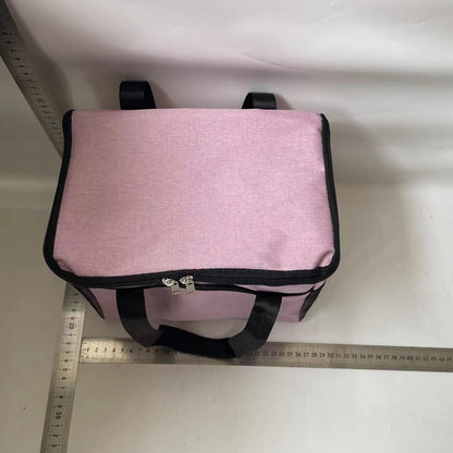 Geanta Termica Flippy pentru Pranz, Compartimente Telefon si Tacamuri, Multifunctionala, Impermeabila, 24x18x21 cm, Roz-1