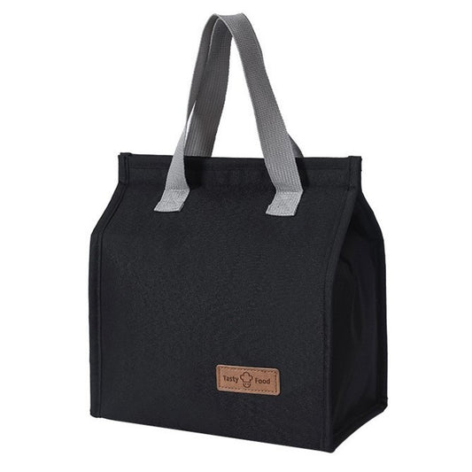 Geanta Termoizolanta Tip Bento Bag Flippy, Camping Cooler, Aluminiu, 22.5x13x25,5 cm, 3.3 L, Negru-0