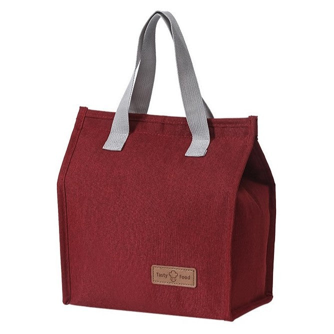 Geanta Termoizolanta Tip Bento Bag Flippy, Camping Cooler, Aluminiu, 22.5x13x25,5 cm, 3.3 L, Visiniu-0