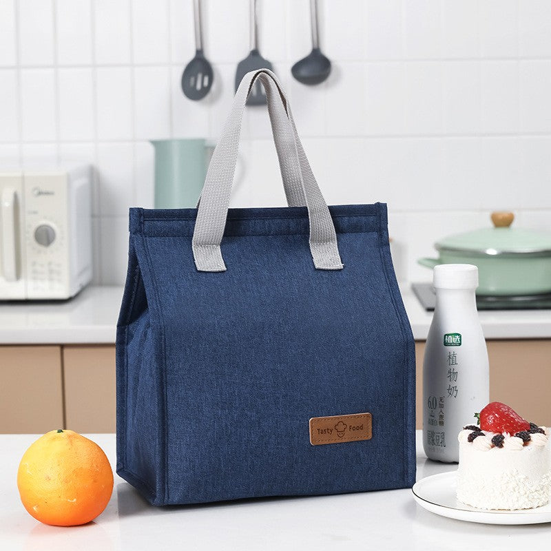 Geanta termoizolanta tip bento bag Flippy, camping cooler bag, Aluminiu, 22.5 x 13 cm, 3.3 L, albastru-3