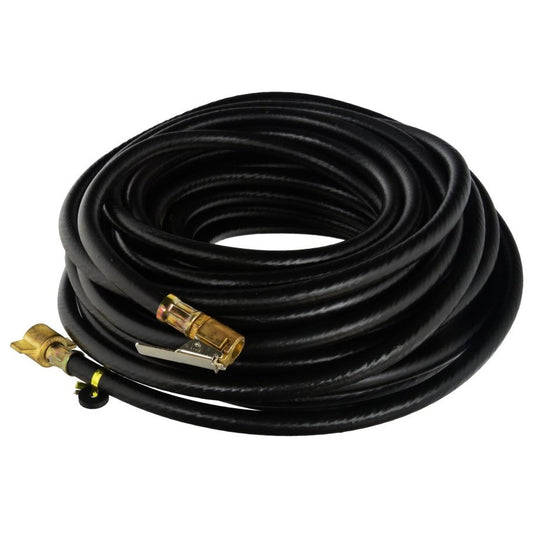 Furtun pneumatic pentru compresor cu conector si mufa de umflat roti, lungime 12m, destinat camioanelor si autoutilitarelor-0