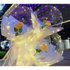 Set balon cu Trandafir, instalatie LED si tul inclus, Rose-0