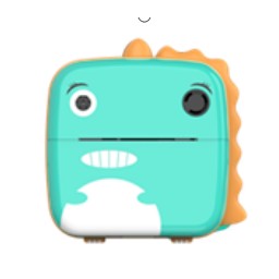 Camera Instantanee pentru Copii, Flippy, cu Functie de Printare, cablu USB-C, Bluetooth, compatibil iOS/Android, Model Dinozaur, Verde-0