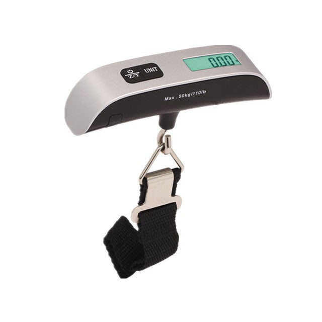 Cantar Digital de Mana Curea, Flippy, Cantar Portabil, Cantarire Bagaje, Capacitate 50 kg, Functie de Tara, 12.5 x 2.8 x 2.8 cm, Alb-Negru-5