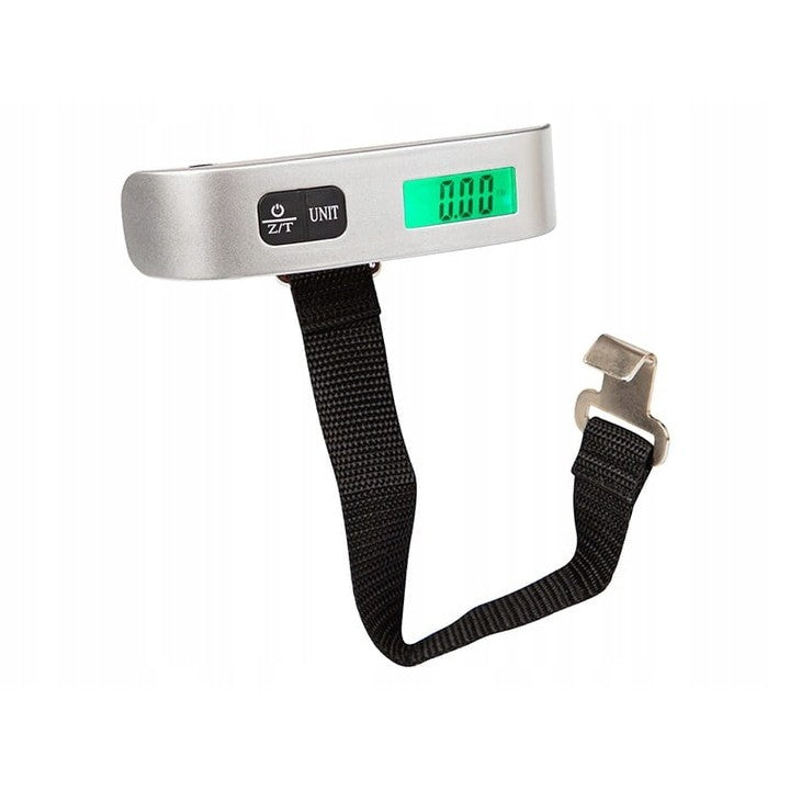 Cantar Digital de Mana Curea, Flippy, Cantar Portabil, Cantarire Bagaje, Capacitate 50 kg, Functie de Tara, 12.5 x 2.8 x 2.8 cm, Alb-Negru-9
