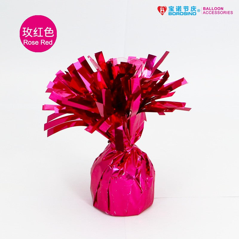Greutate Roz cu Folie Franjuri pentru Baloane, 170g-0