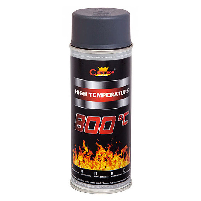 Spray Vopsea Rezistenta Termic pentru Etrieri, culoare Antracit, 400ml, Champion Color, 800 °C-1
