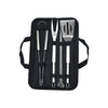 Set 7 Ustensile pentru Gratar, Flippy, din Otel Inoxidabil, Geanta Oxford, Argintiu-0