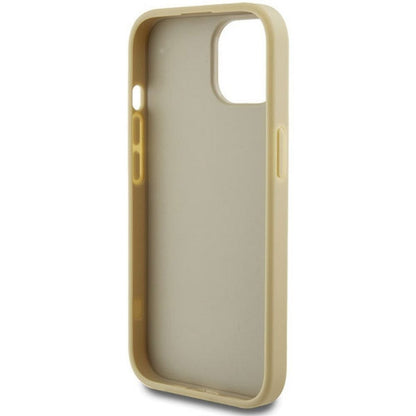 Husă Guess Glitter Big 4G pentru iPhone 15 Plus – Auriu