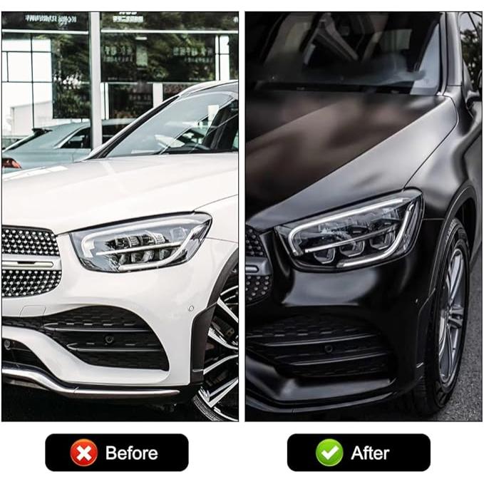 Folie auto pentru colantare integrala, Termoplastica, cu tehnologie "BUBBLE FREE", culoare Negru, finisaj Mat, dimensiune 3,0m x 1,52m-1