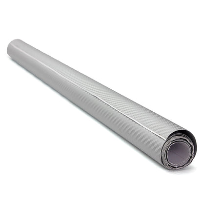Folie colantare auto Carbon 3D - Argintiu (3m x 1,27m)-1