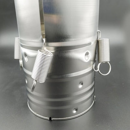 Presa din inox Flippy, pentru preparat sunca presata, cu capac, dimensiune reglabila in 3 trepte, 15 x 15 x 18 cm, argintiu-2