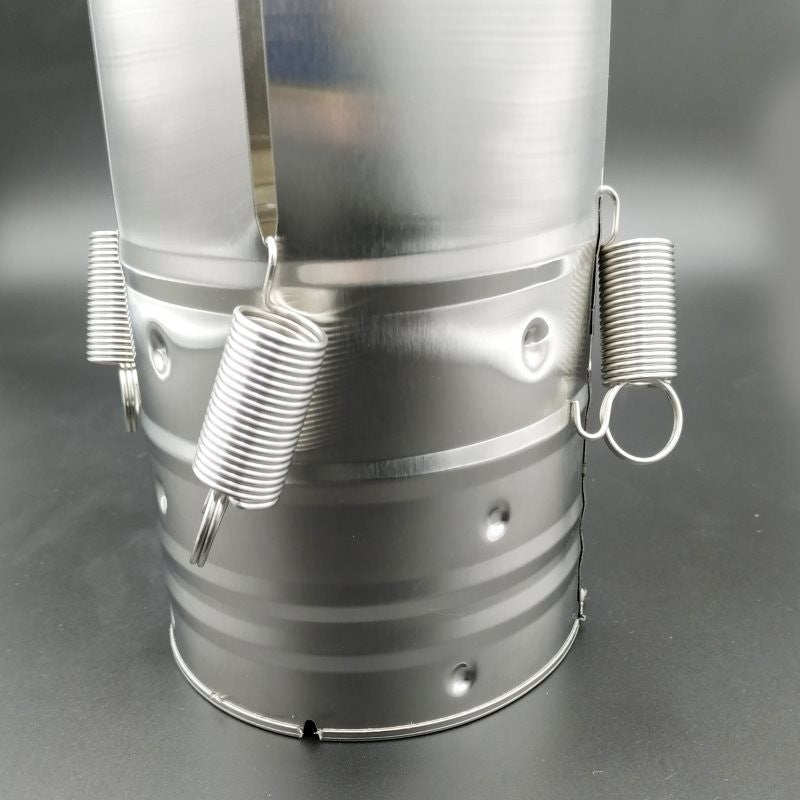 Presa din inox Flippy, pentru preparat sunca presata, cu capac, dimensiune reglabila in 3 trepte, 15 x 15 x 18 cm, argintiu-2